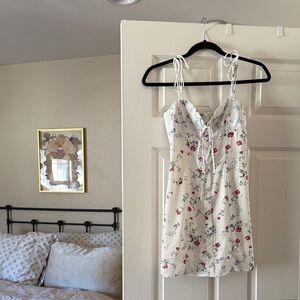 Princess Polly Cream Floral Midi Dress